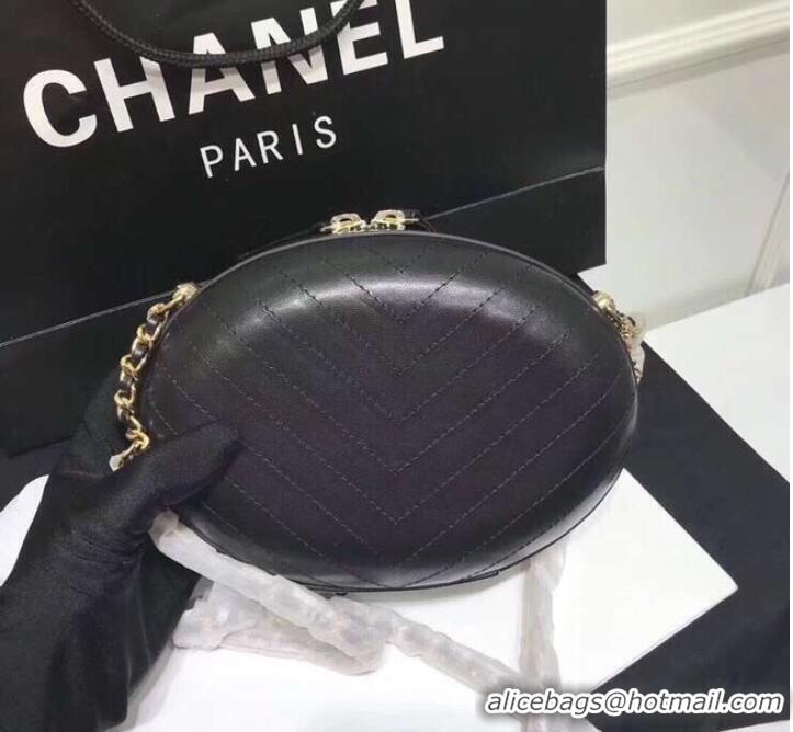 Best Product Chanel evening bag Embroidered Lambskin & Gold-Tone Metal AS0204 black