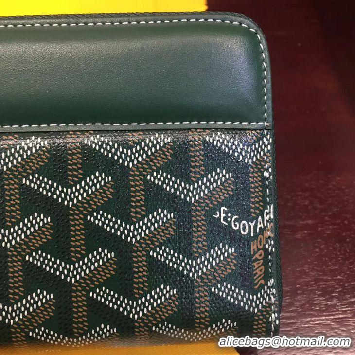 Good Product Goyard Zippy Wallet 020110 Green