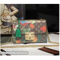 Buy Discount Gucci Padlock GG Supreme Shoulder Bag 409487 Green