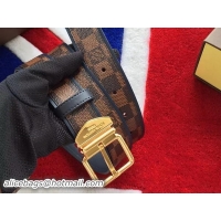 Luxury Cheap Louis Vuitton Damier Ebene Canvas Belt LV2278