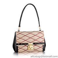 Big Enough Louis Vuitton Malletage Pochette Flap Bag M50004 Naturel