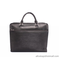 Louis Vuitton Taiga Leather Briefcase M30 Black