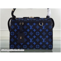 Shop Duplicate Louis Vuitton Monogram Colours Canvas Speedy Amazon MM Bag Bleu/Noir