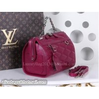 Discount Fashion Louis Vuitton Lambskin Leather MALLETAGE Bag M50911 Purple
