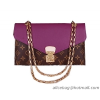 Louis Vuitton Monogram Canvas Pallas Chain Bag M4100 Purple