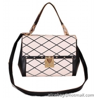 Louis Vuitton Malletage Pochette Flap Bag M50003 White&Black