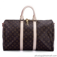 Discount Louis Vuitton Monogram Canvas Keepall 45 With Shoulder Strap M41418