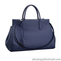 Crafted Louis Vuitton M94616 Epi Leather Marly MM Indigo Bag