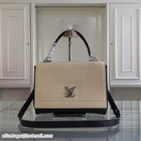 Top Quality Louis Vuitton Spring 2015 Original Leather LockMe II M50579 Black&White