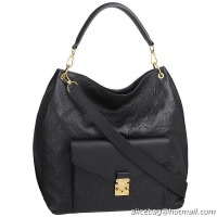 Super Louis Vuitton Monogram Empreinte Metis M40810 Black