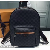 Fashion Luxury Louis Vuitton Josh Backpack Bag N42403 Damier Graphite Canvas
