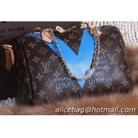 Traditional Specials Louis Vuitton MONOGRAM V SPEEDY 25 Bag M48893 Blue