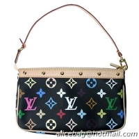 Cheapest Louis Vuitton Monogram Multicolore Pochette Accessoires Noir M92648