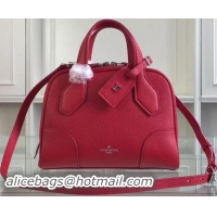 Low Price Louis Vuitton Soft Leather Dora MM Bag M50126 Red