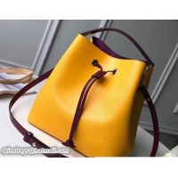 Good Looking Louis Vuitton Epi Leather NeoNoe Bag M54369 Yellow 2018