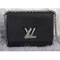 Well Crafted Louis Vuitton Epi Leather Twist Bag M50123 Black
