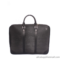 Louis Vuitton Taiga Leather Briefcase M3201 Black