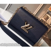 Classic Hot Louis Vuitton EPI Twist MM Bag M54804 Indigo/Gold 2018