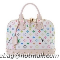 Sale Generous Louis Vuitton Monogram Multicolore Alma M40443 Blanc