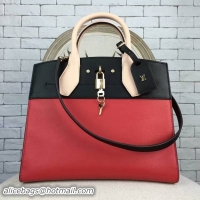 Stylish Louis Vuitton City Steamer Bag 51030 Red&Black&Camel