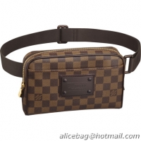 Good Quality Louis Vuitton Damier Ebene Canvas Bum Bag Brooklyn N411201