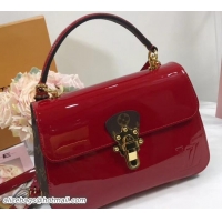 Top Quality Louis Vuitton Patent Leather Monogram Canvas Cherrywood Bag 515012 Red 2018