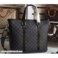 Most Popular Louis Vuitton Damier Graphite Canvas Tadao PM Bag N41467