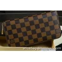 Purchase Louis Vuitton Damier Ebene Canvas BRAZZA WALLET N60017