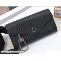 Popular Style Louis Vuitton Epi Pochette Clefs Rabat Key Pouch M56245 Noir