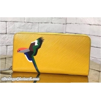 Expensive Louis Vuitton Night Bird Zippy Wallet M42539 Jonquille