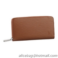 New Design Louis Vuitton Epi Leather Zippy Wallet M60308 Cacao