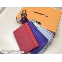 Hot Style Louis Vuitton Epi Trio Wallet M62254 Baby Blue/Purple/Peach