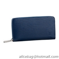 New Stylish Louis Vuitton EPI Leather Zippy Wallet M60307 Indigo