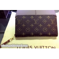 Luxury Cheap Louis Vuitton Monogram Canvas Zippy Wallets X60017