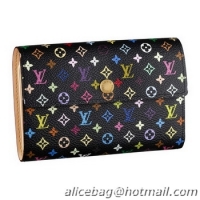 Discount Louis Vuitton Monogram Multicolore Alexandra Wallet M60084 Noir