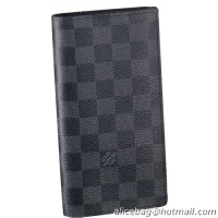 Trendy Design Louis Vuitton Damier Graphite Canvas Brazza Wallet N62665