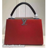 Feminine Louis Vuitton Elegant Capucines Bags MM M48865 Orange&Grey