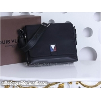 Cheap Classic Louis Vuitton V Line PULSE Messenger Bag MX0932 Black