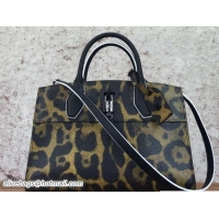 Best Product Louis Vuitton Wild Animal Leopard Printed City Steamer EW Bag M43091 Brown