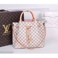 New Style Louis Vuitton Damier Azur Canvas Shoulder Bag 41579