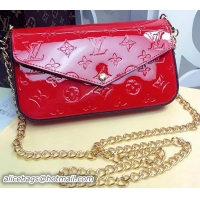 Shop Duplicate Louis Vuitton Monogram Vernis MINI SAC LUCIE M61293 Red