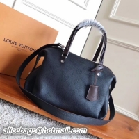 Original Cheap Louis Vuitton Mahina Leather ASTERIA Bag M54672 Black