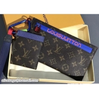 Best Grade Louis Vuitton Monogram Canvas Ribbon Pouches and Card Holder M63045 2018