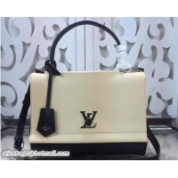 Durable Louis Vuitton Calf Leather Lockme II Bag M50252 Vanille Noir