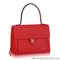 Shoulder Carry Louis Vuitton Lock Me MM Bag M41247 Red