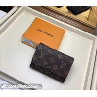 Classic Specials Louis Vuitton Flore Compact Wallet M64588 Black 2018