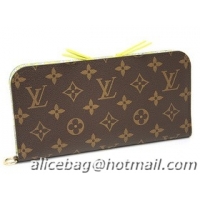 Luxury Classic Louis Vuitton Monogram Canvas Fleuri Insolite Wallet M60228 Vert