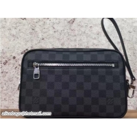 Fashion Louis Vuitton Kasai Clutch Bag Damier Graphite Canvas N41664