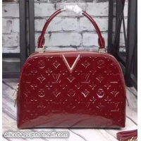 Best Product Louis Vuitton Monogram Vernis MELROSE Bag M42693 Burgundy