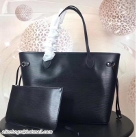 Fashion Louis Vuitton Original Quality Epi Neverfull MM Bag M40932 Noir 2018